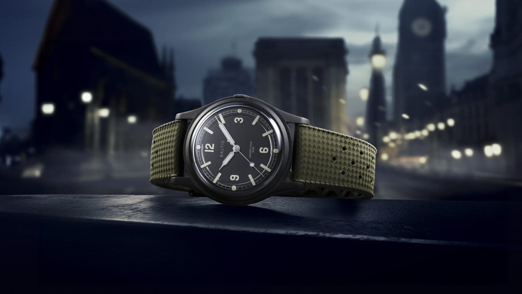 The Baltic x Time+Tide Hermétique Night Mode is a field watch for your field of dreams