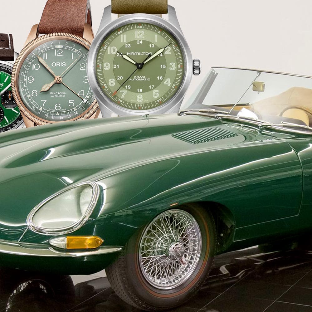 ‘Green over tan’: how every car enthusiast’s favourite colour combo works perfectly for watches too