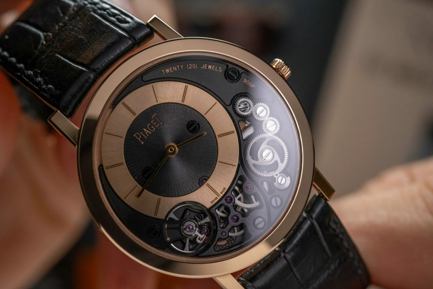 The Piaget Altiplano Ultimate 900P is just 3.65mm thick yet still