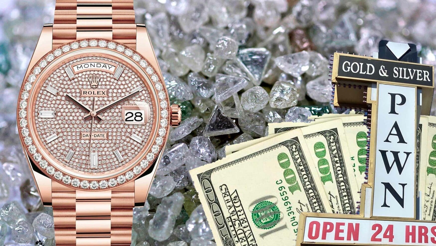 How much are diamonds in watches worth?