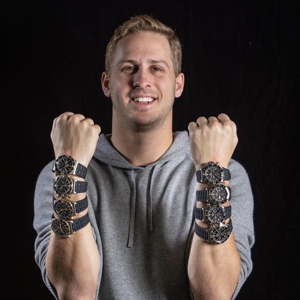 NFL QB Jared Goff “went to Jared” and got 8 Breitling watches to thank his offensive line