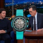Mark Wahlberg wore his new Norqain Wild One on the Late Show with Stephen Colbert