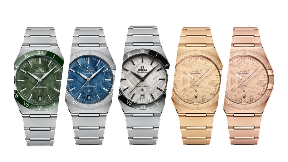 Omega just launched 20 new Constellation references in 4 sizes that all have meteorite dials