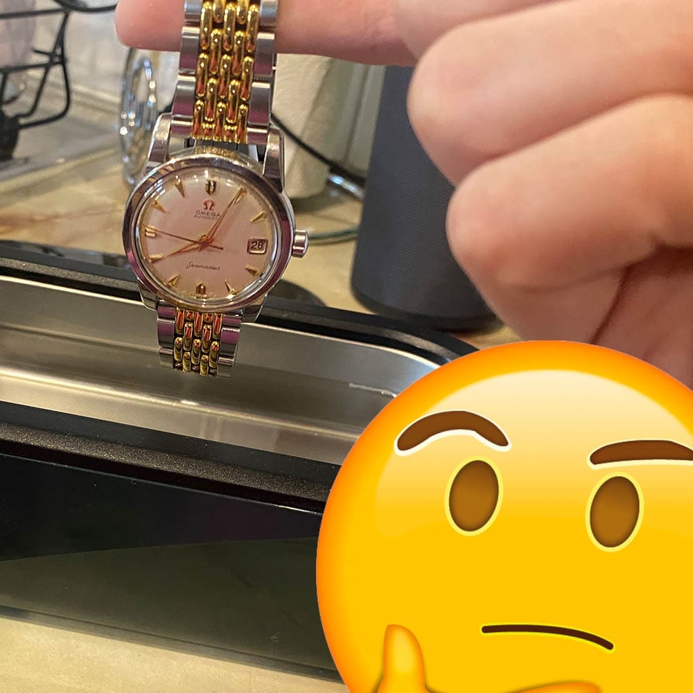 Can I use an ultrasonic cleaner on my watch?