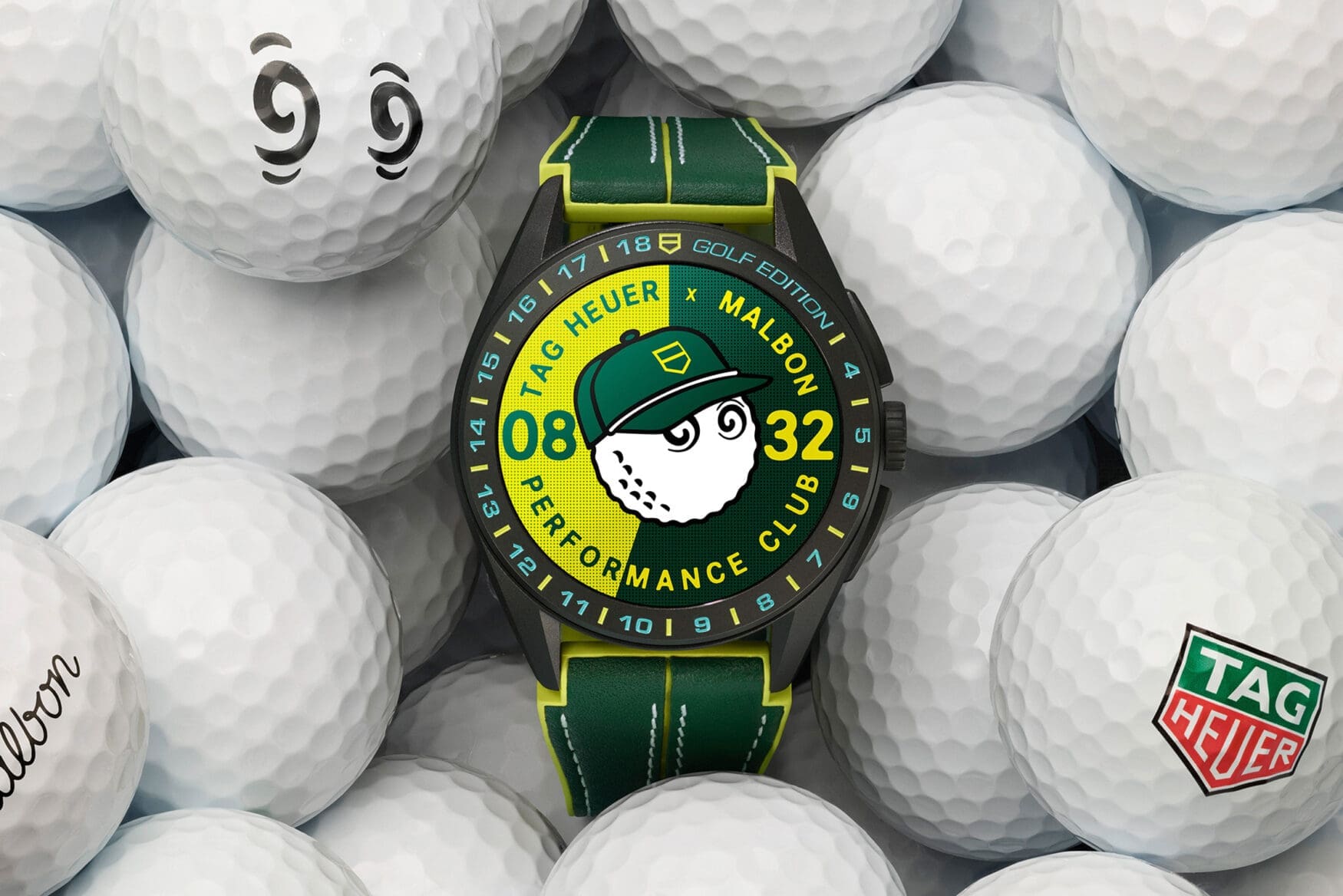 Time to tee off streetwear style with the TAG Heuer Connected Calibre E4 Malbon Golf Edition