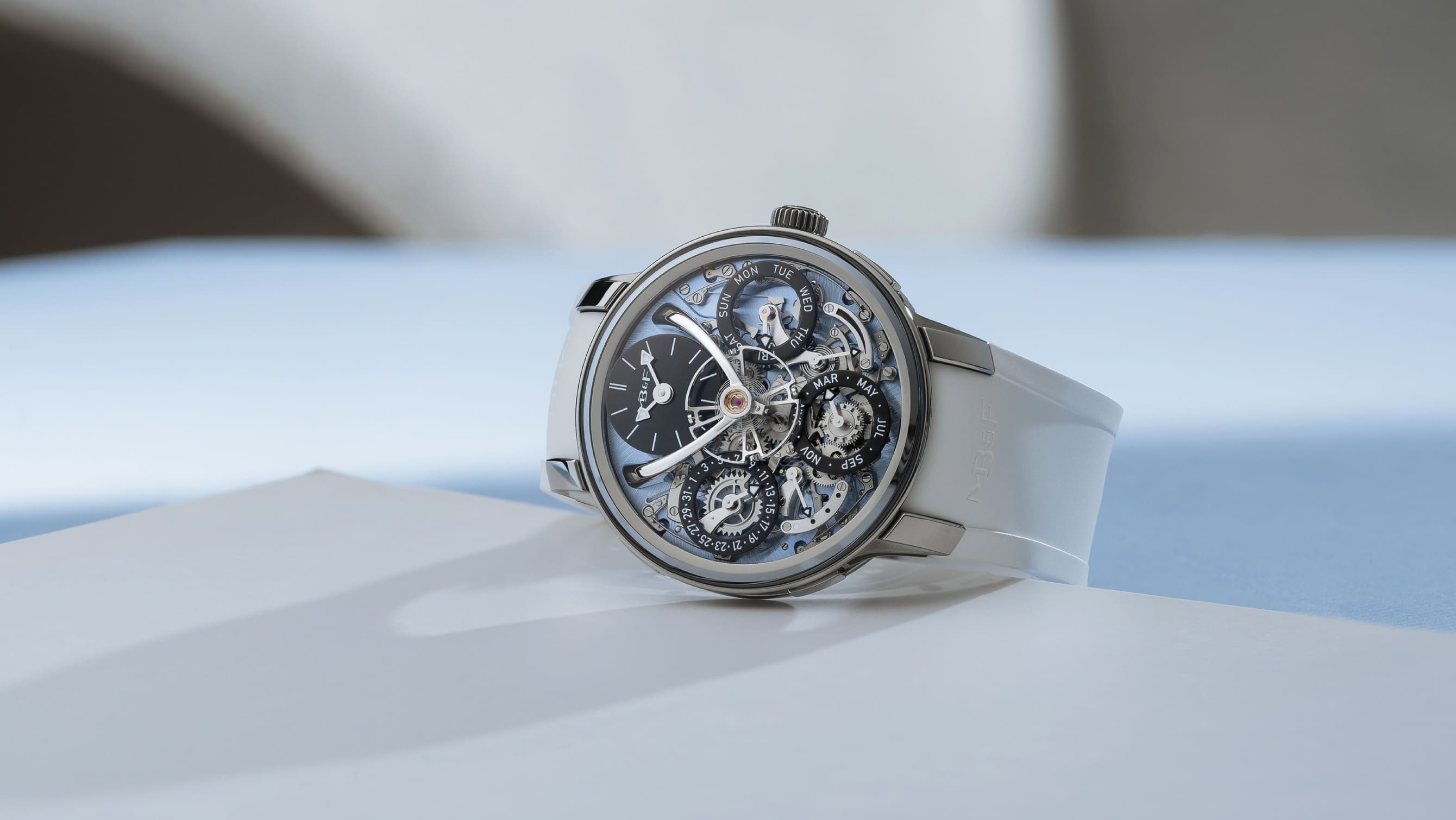 MB&F give Stephen McDonnell’s LM Perpetual EVO a baby blue makeover