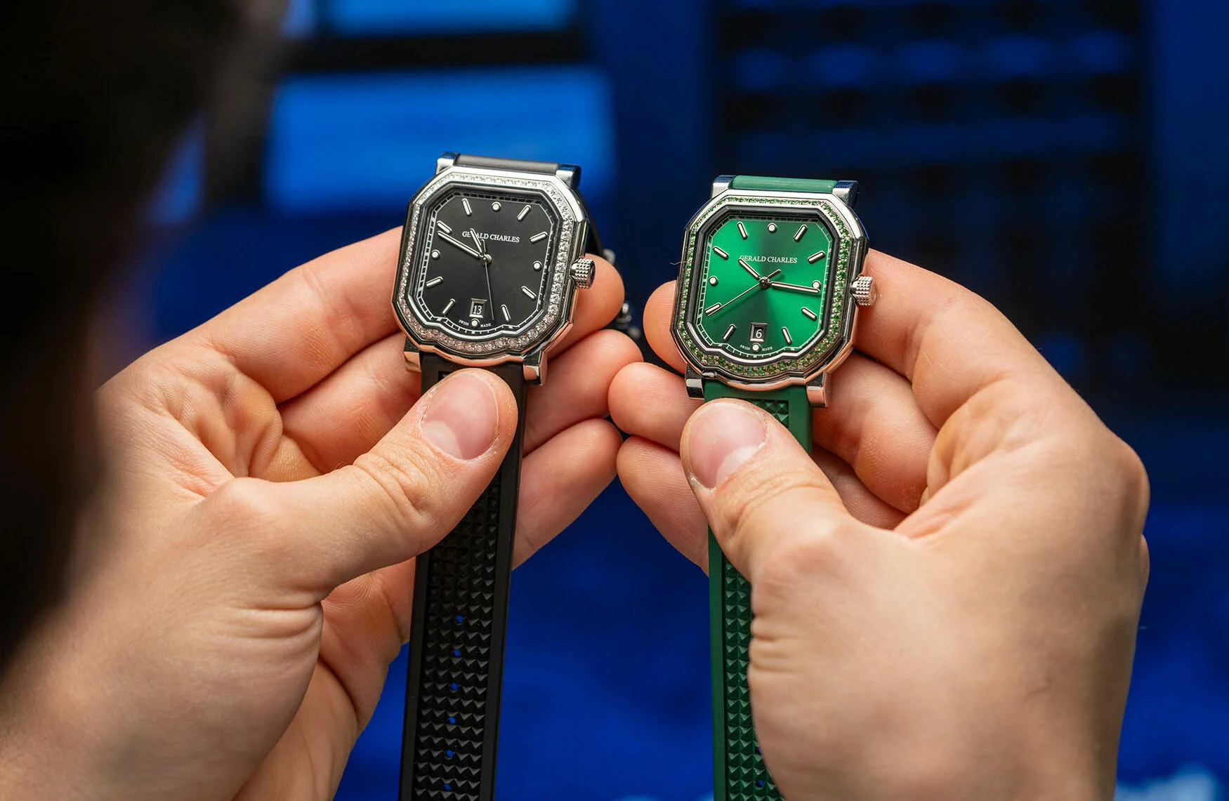 Mint Gamefair c42 2クラウン Gerald Charles Maestro 2.0 Ultra-Thin Gem-Set | HANDS ON