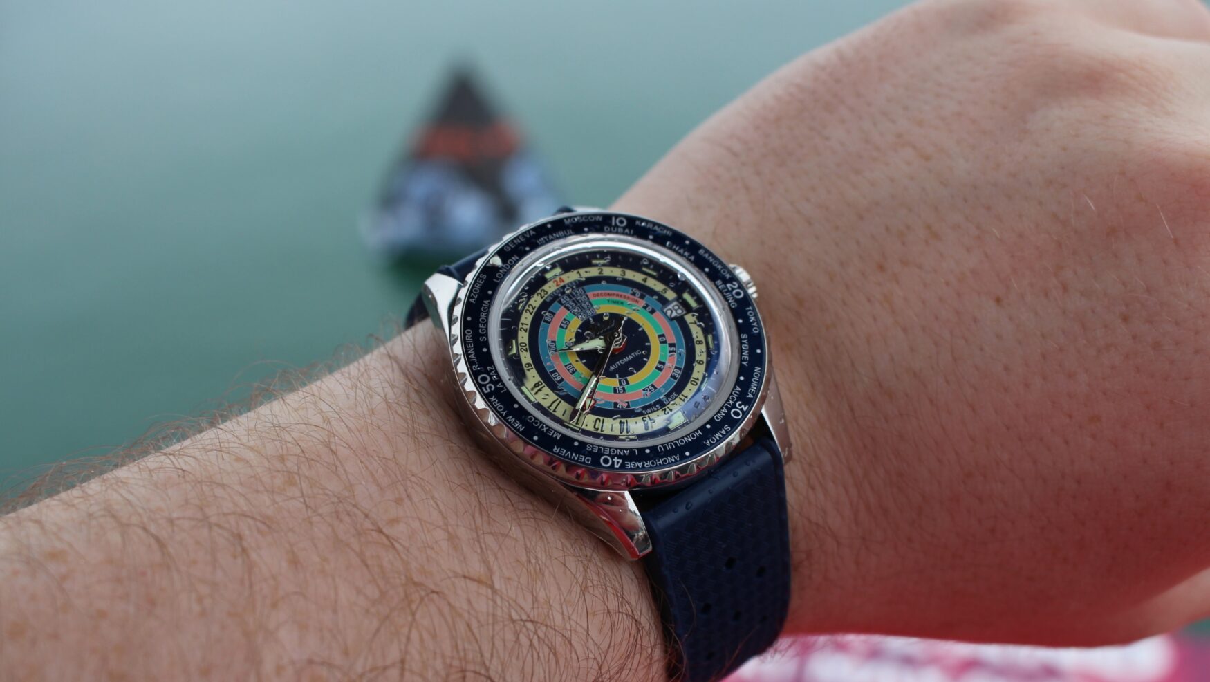 A quick dash across the ditch to NZ with the Mido Ocean Star Decompression Worldtimer
