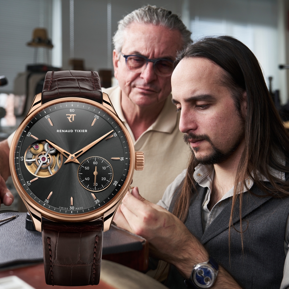 Dominique Renaud and Julien Tixier reimagine the micro-rotor as the first creation of their new brand – the Renaud Tixier Monday