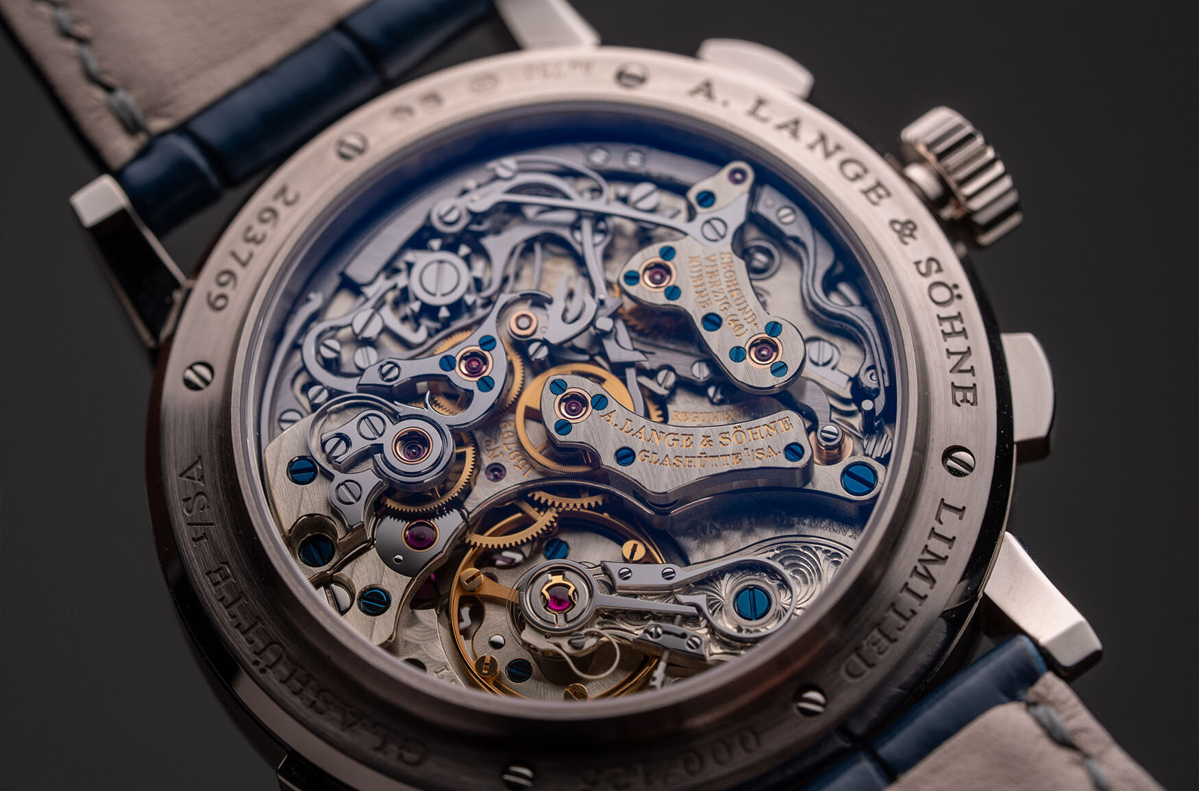 A. Lange Sohne Datograph Up Down Blue HANDS ON