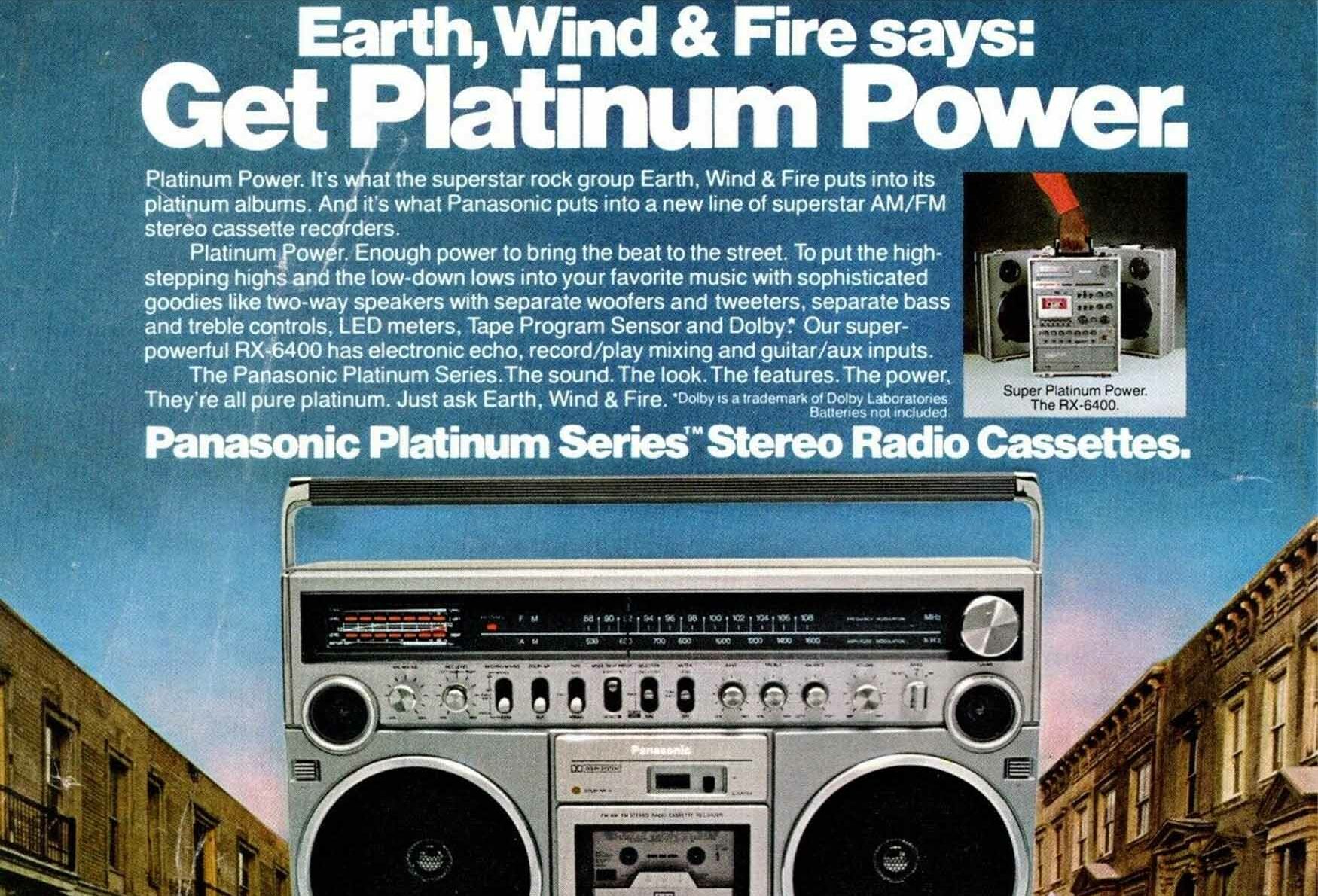 Earth Wind and Fire Platinum Advert