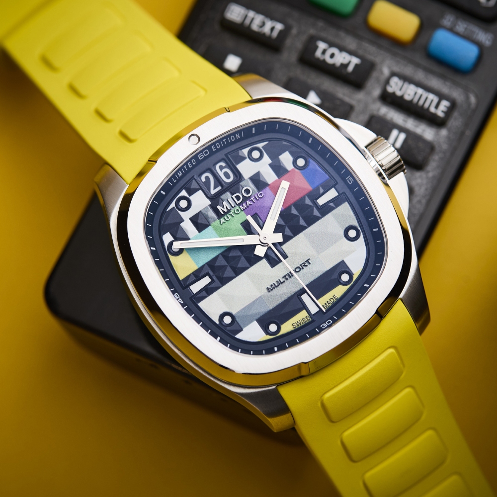Don’t touch that dial: the Mido Multifort TV Big Date S01E01 is a funky retro limited edition