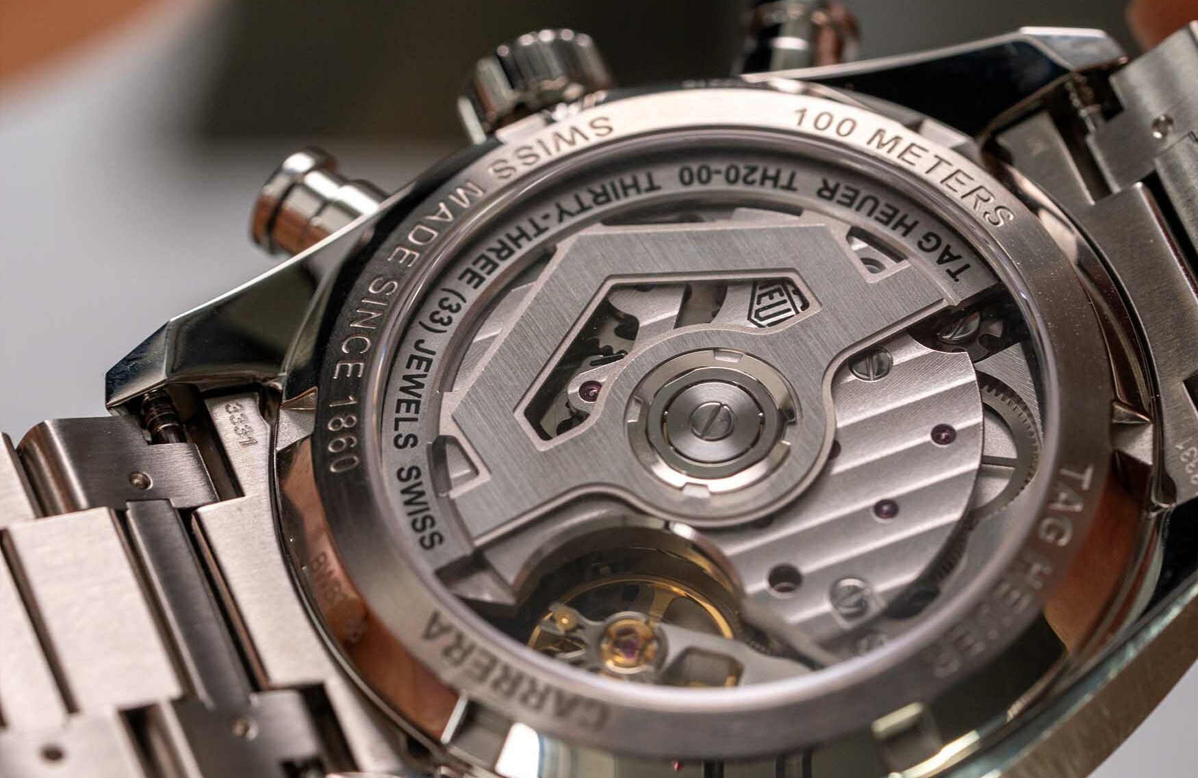 TAG Heuer Carrera Chronograph Glassbox Panda Caseback 1