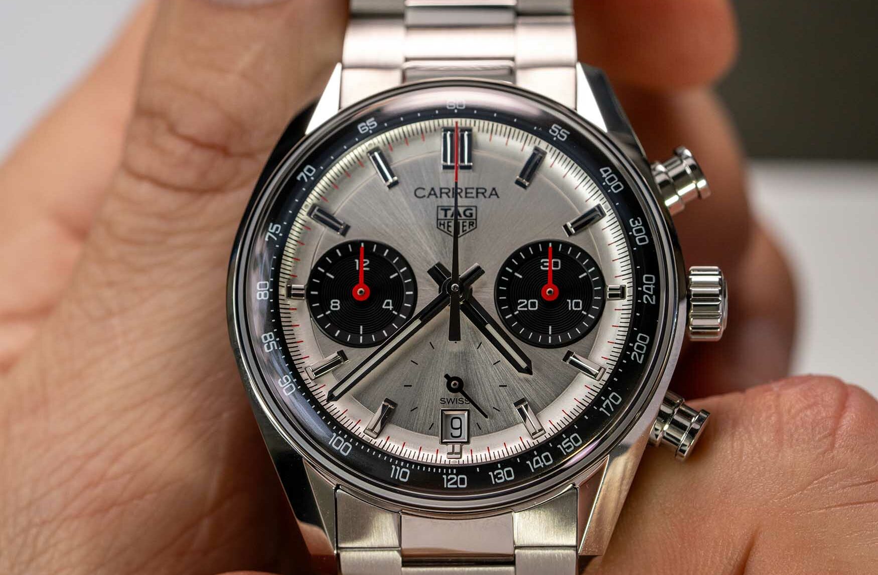 TAG Heuer Carrera Chronograph Glassbox Panda Dial 1