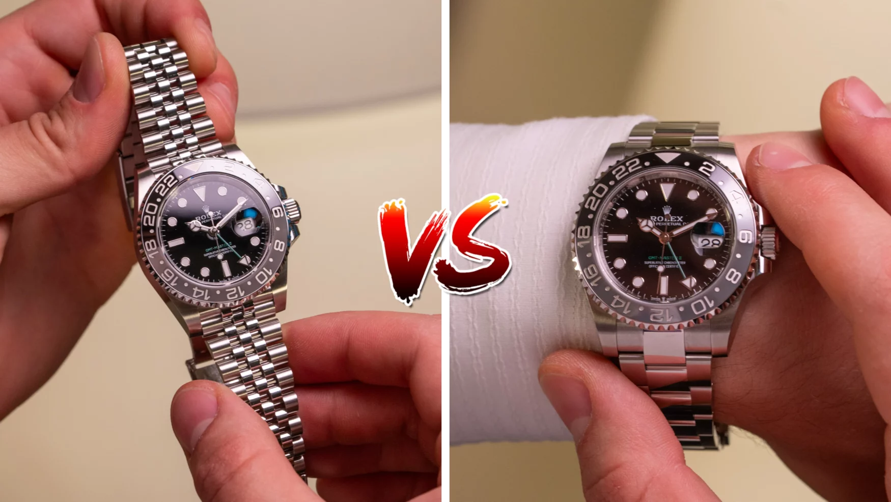 Oyster vs Jubilee: Which bracelet does the Rolex GMT-Master II look better on?