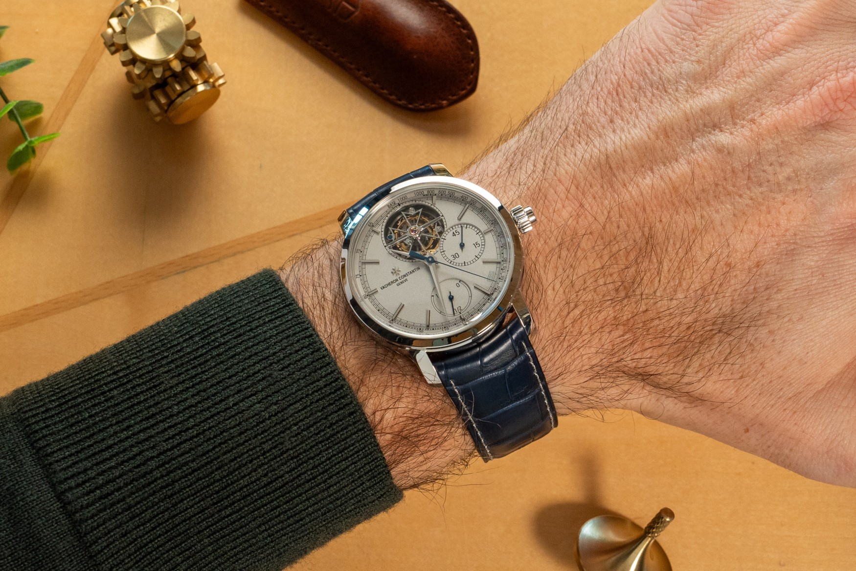 vacheron constantin traditionnelle tourbillon chronograph excellence platine wrist