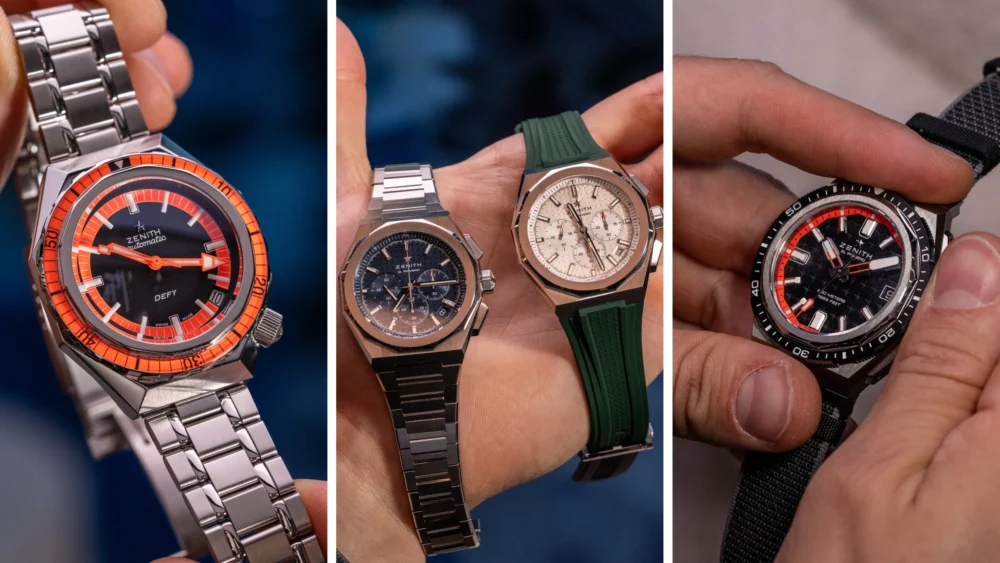 New Zenith CEO Benoit de Clerck shows off the brand’s trio of Defy releases