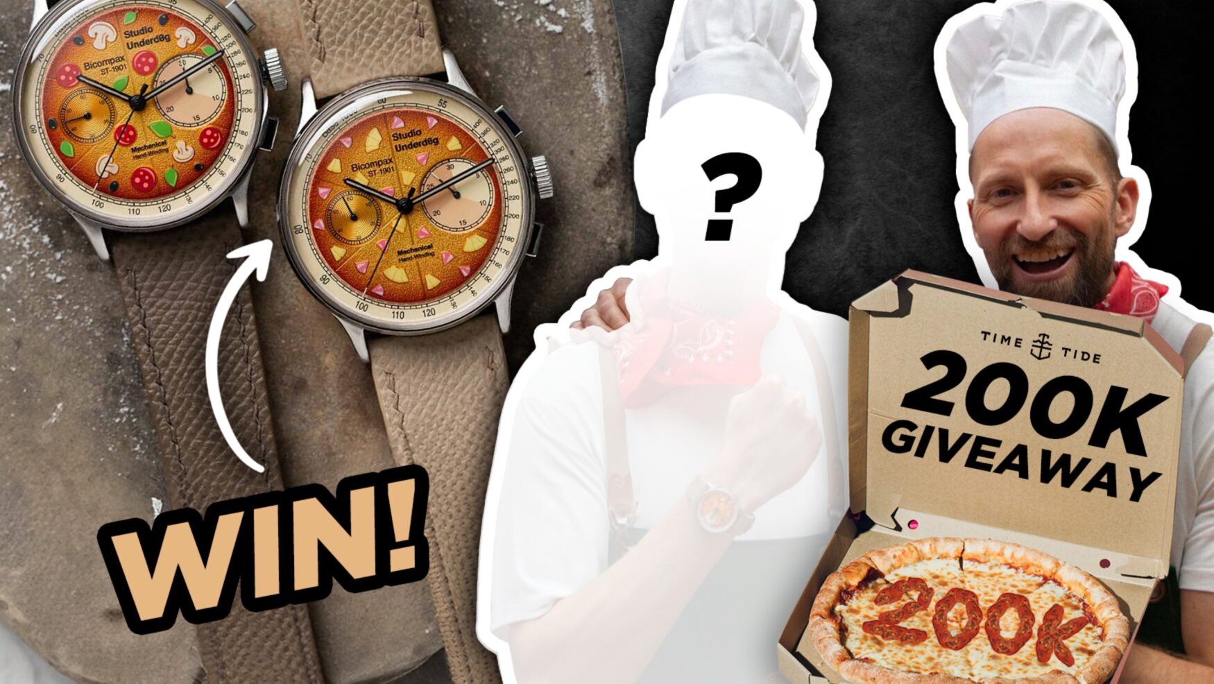 We’re giving away two pizza watches to celebrate 200k followers