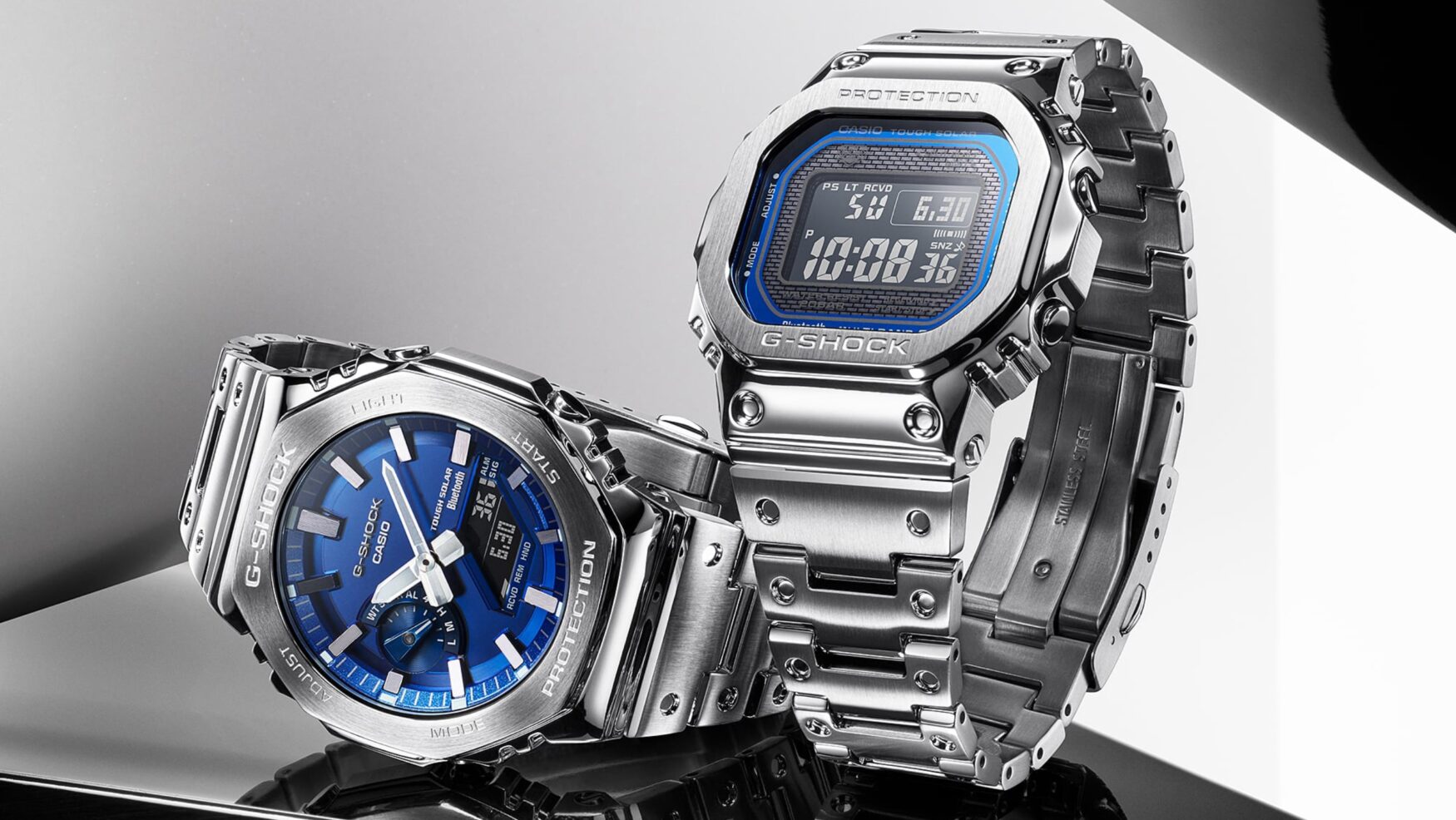 The full metal Casio GMW-B5000D-2DR & GM-B2100AD-2ADR make the case for elevated G-SHOCK watches