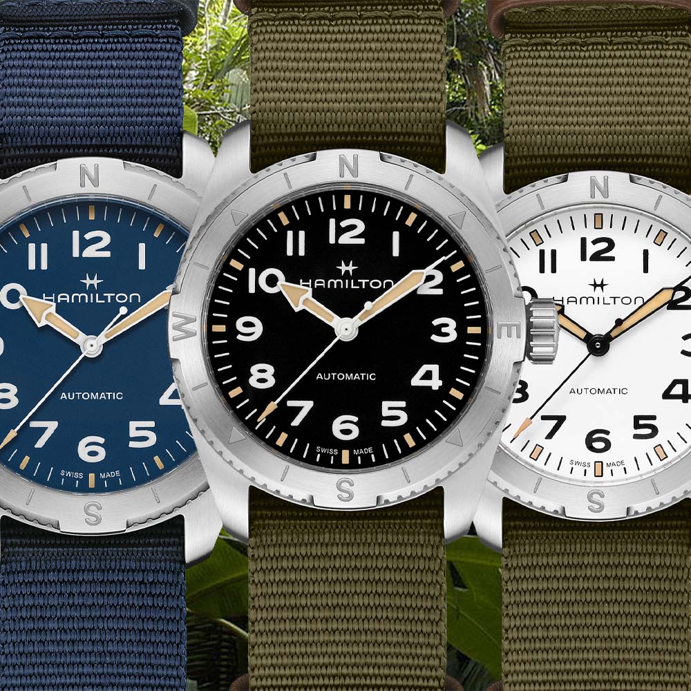 The Hamilton Khaki Field Expedition reminds that NATO straps are an outdoorsy must-have