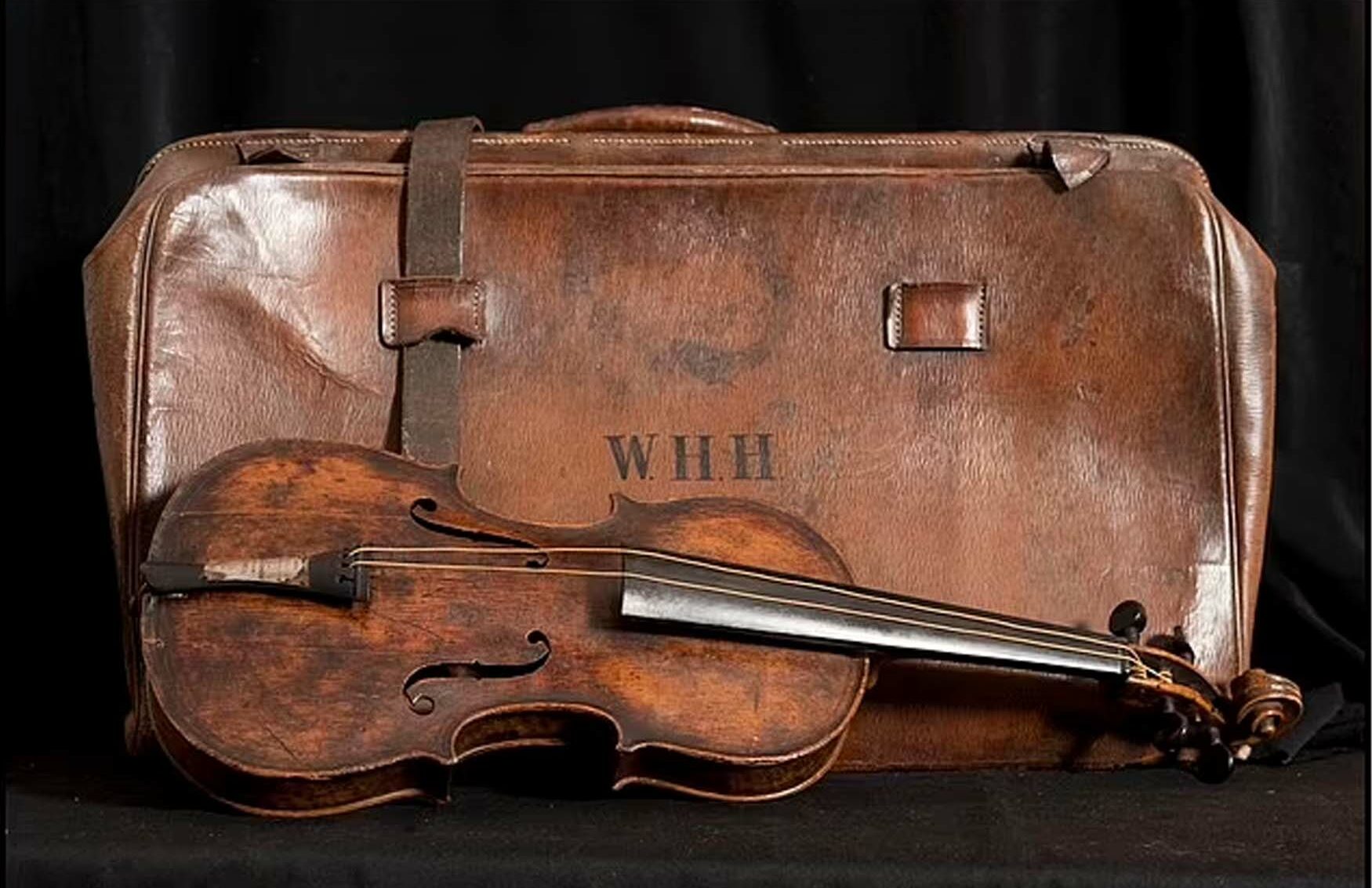 Violin played by Titanic's bandmaster Wallace Hartley.