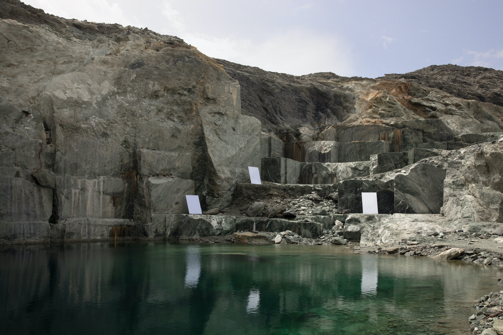 Shapes of Time Hermes Cut Tinos 2024 Green marble quarry 5