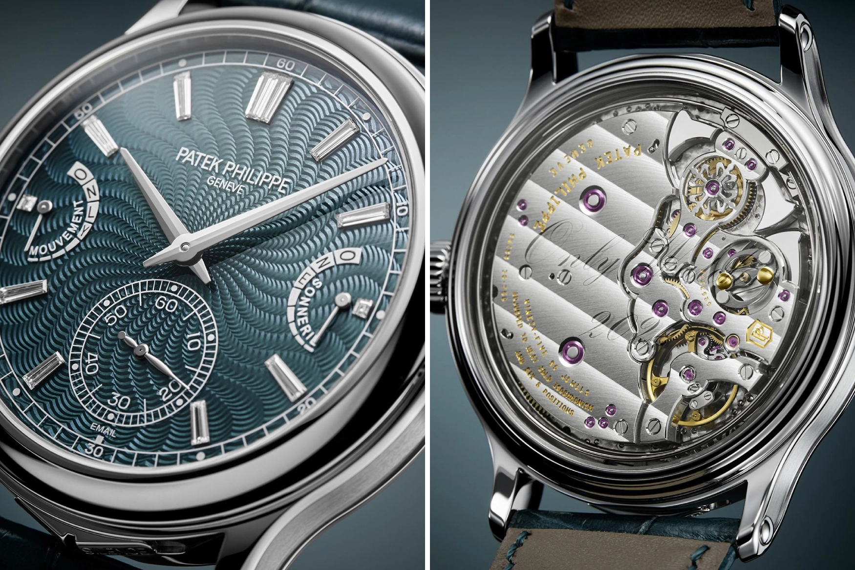 patek philippe 6301A 010 only watch front and back