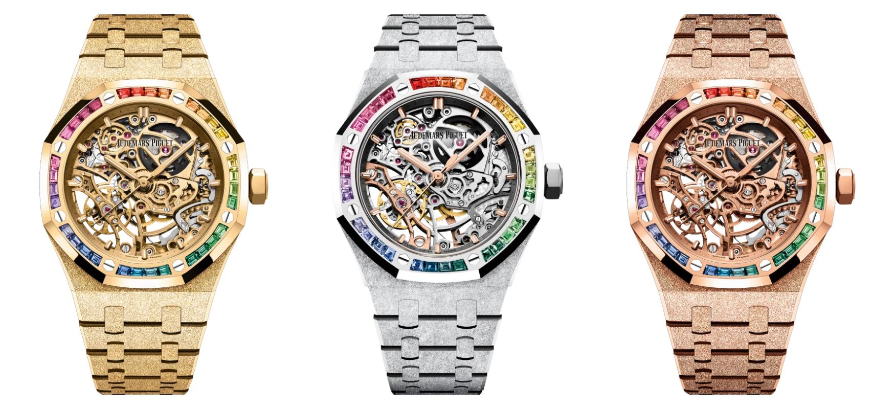 Audemars Piguet Royal Oak Frosted Gold Double Balance Wheel Openworked 37mm all