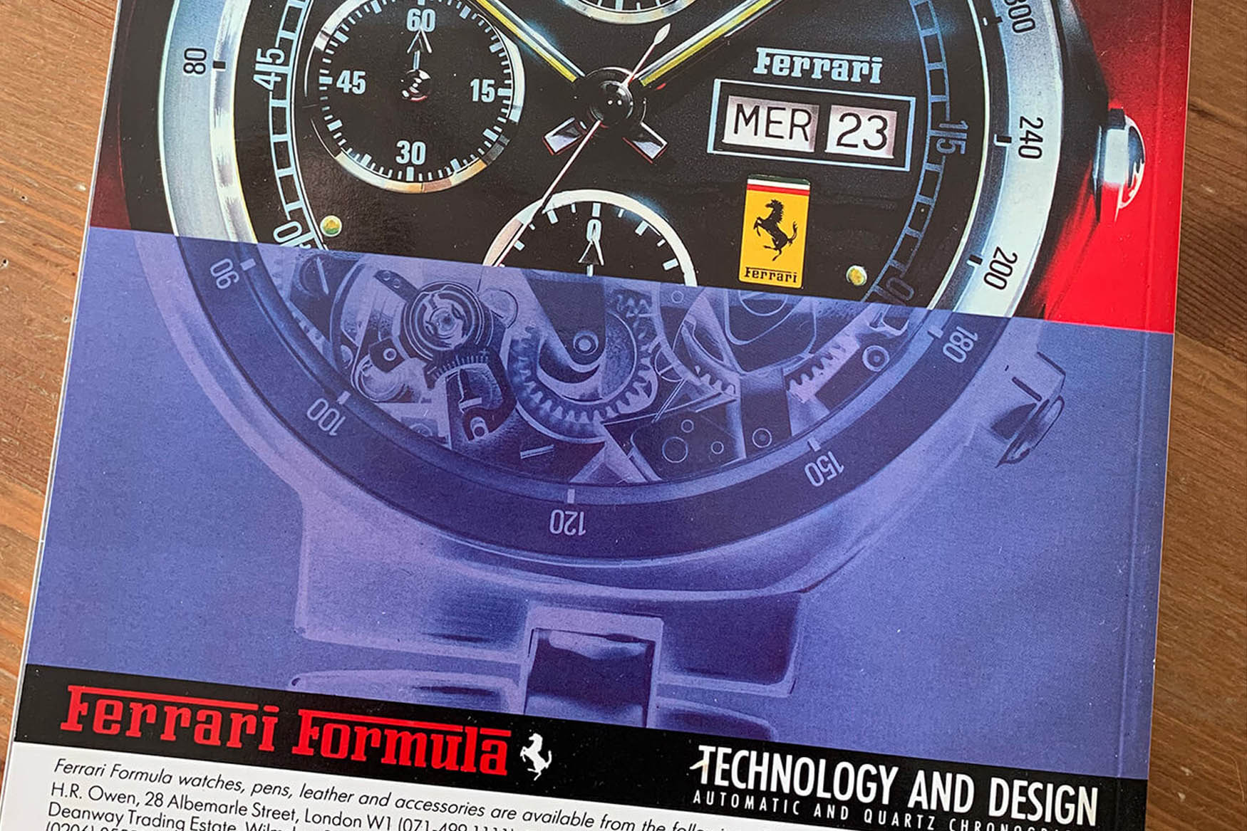 Ferrari Formula advertisement copy