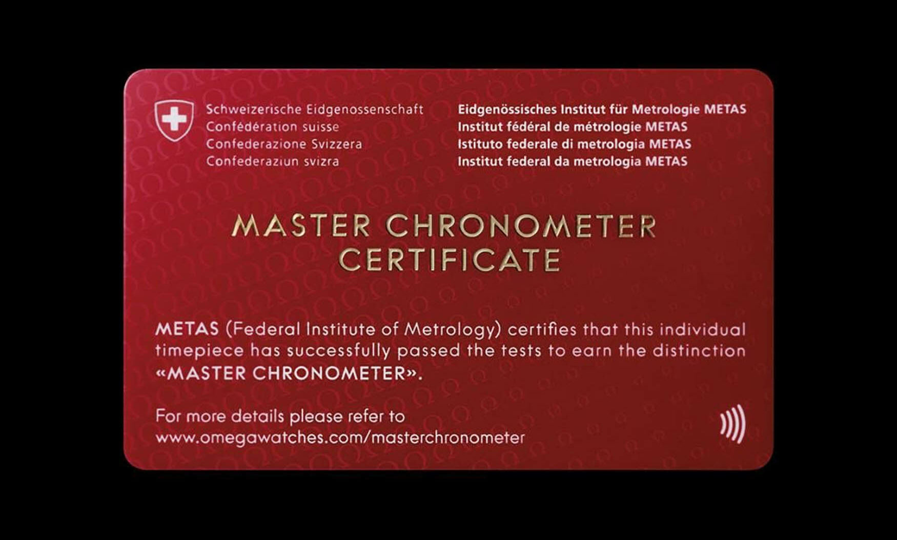 METAS Omega Certificate