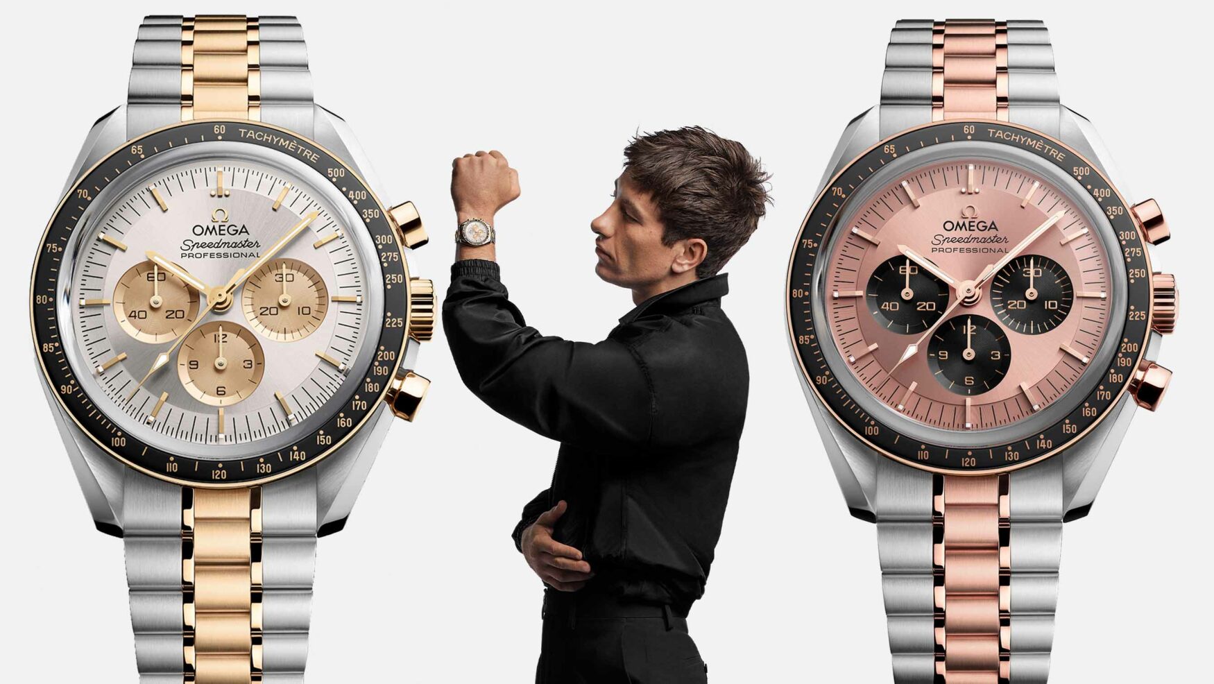 The Omega Speedmaster Moonwatch Bi-Colour indulges in two-tone sophistication