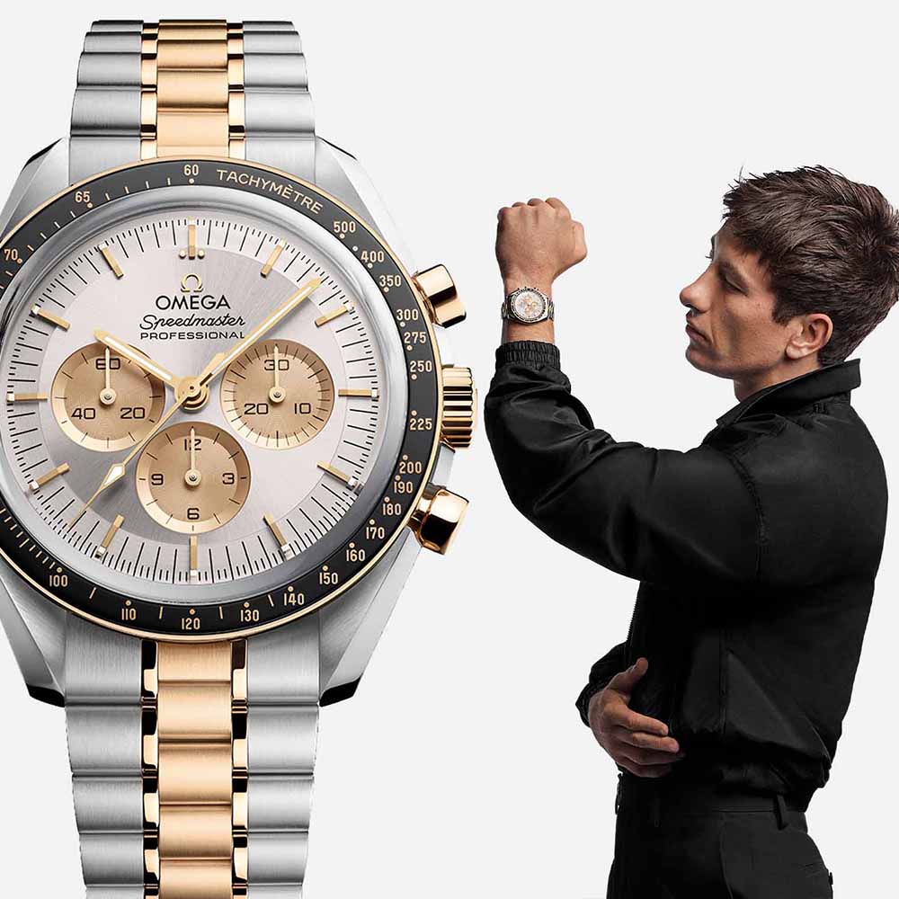 The Omega Speedmaster Moonwatch Bi-Colour indulges in two-tone sophistication