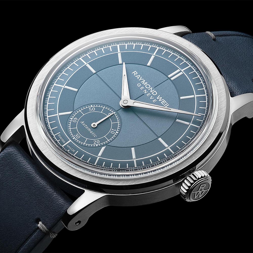 The Raymond Weil Millesime Small Seconds Denim brings a pinch of the ’30s to the jeans and t-shirt crowd