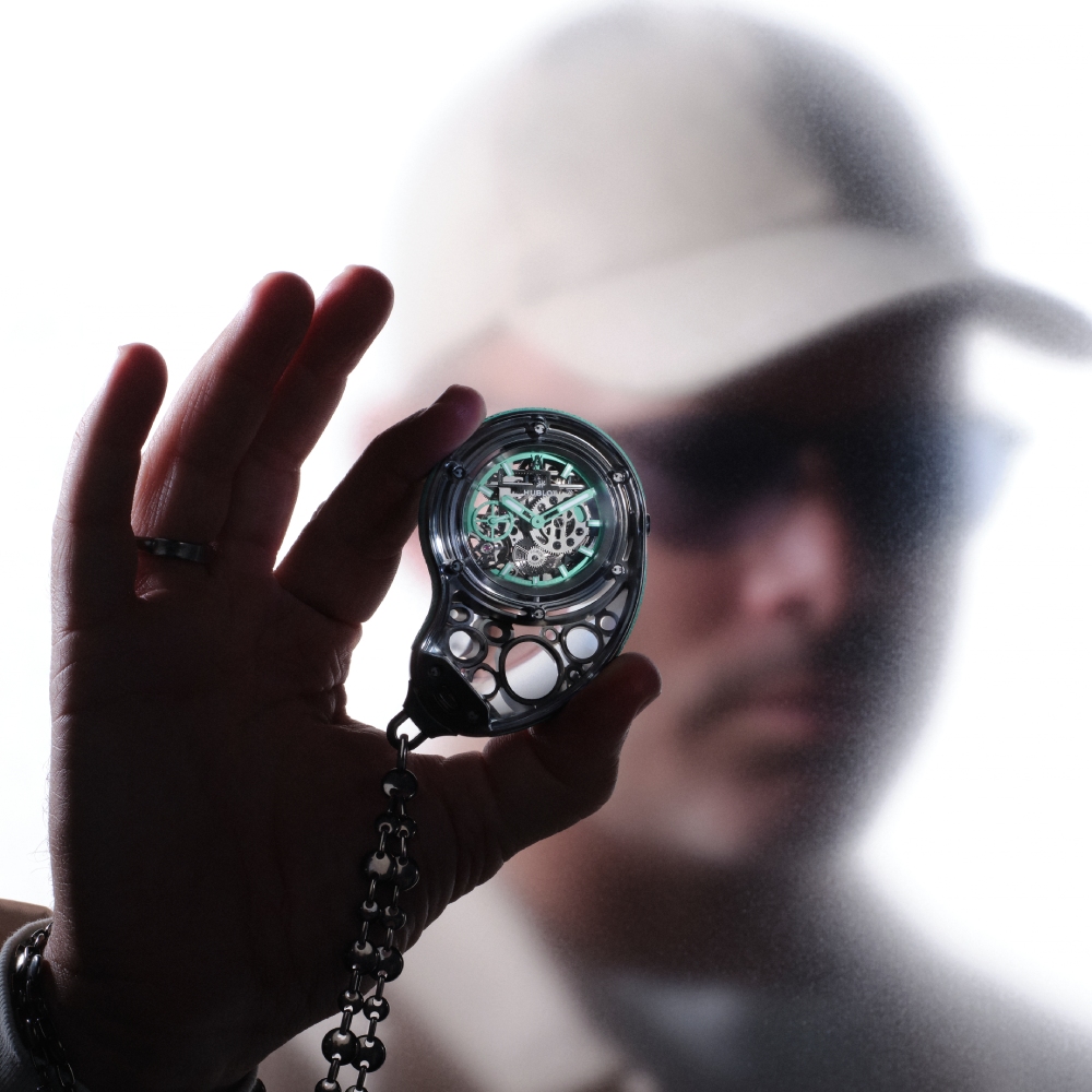 Hublot and artist Daniel Arsham bring back organic design with the Droplet pocket watch