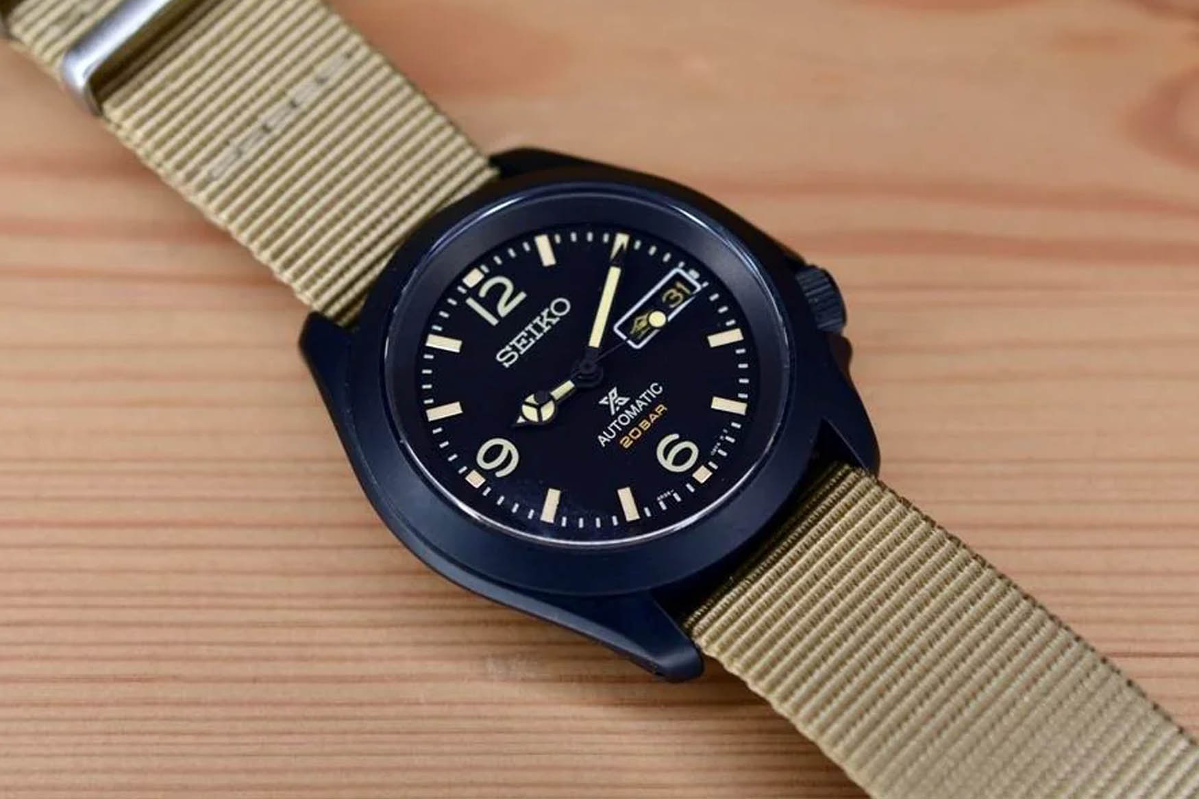 Black PVD seiko modded