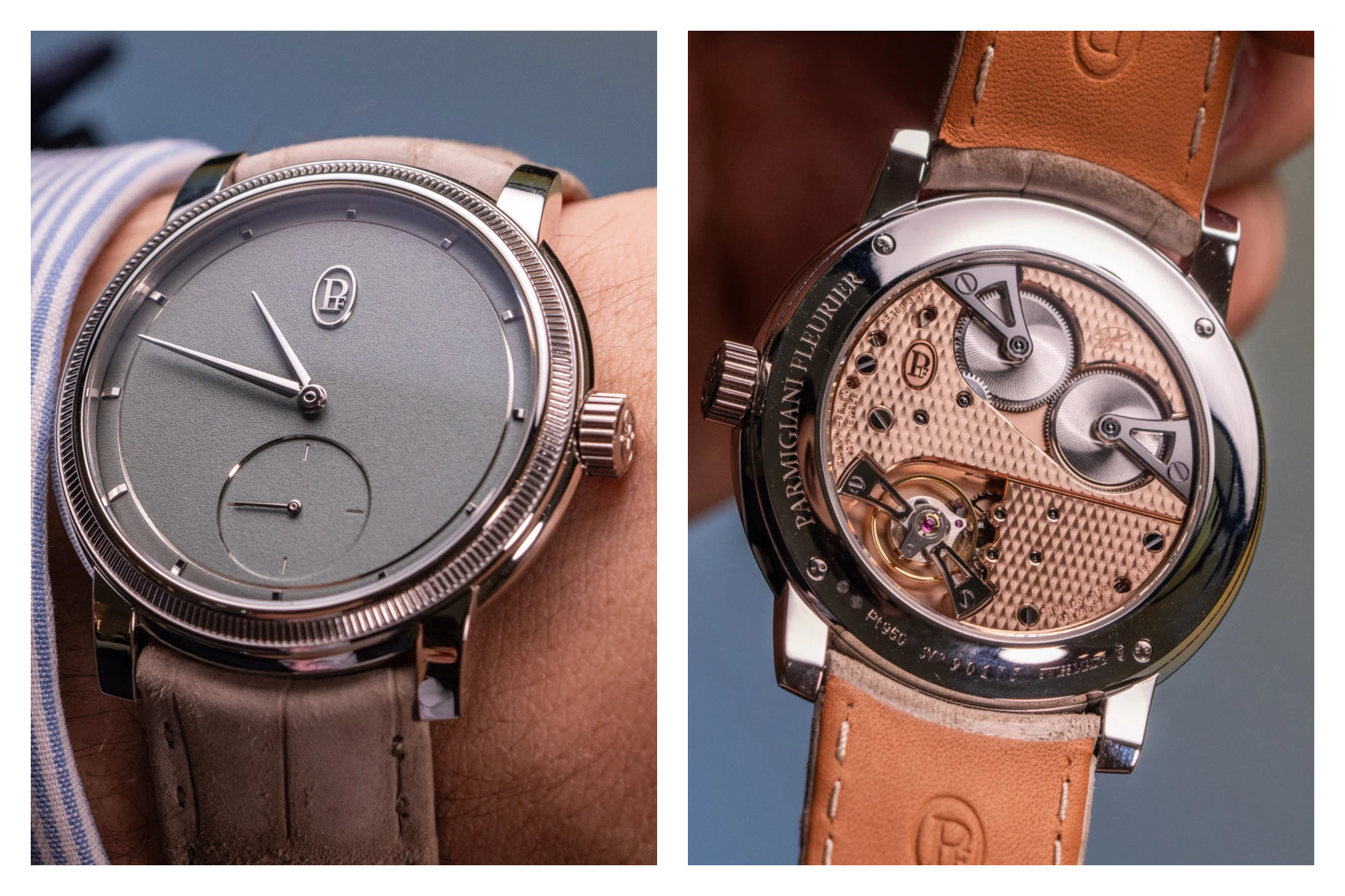 Parmigiani Fleurier Toric Petite Seconde front and back