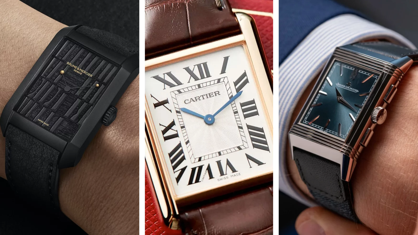 best rectangular watches feature bm cartier jlc