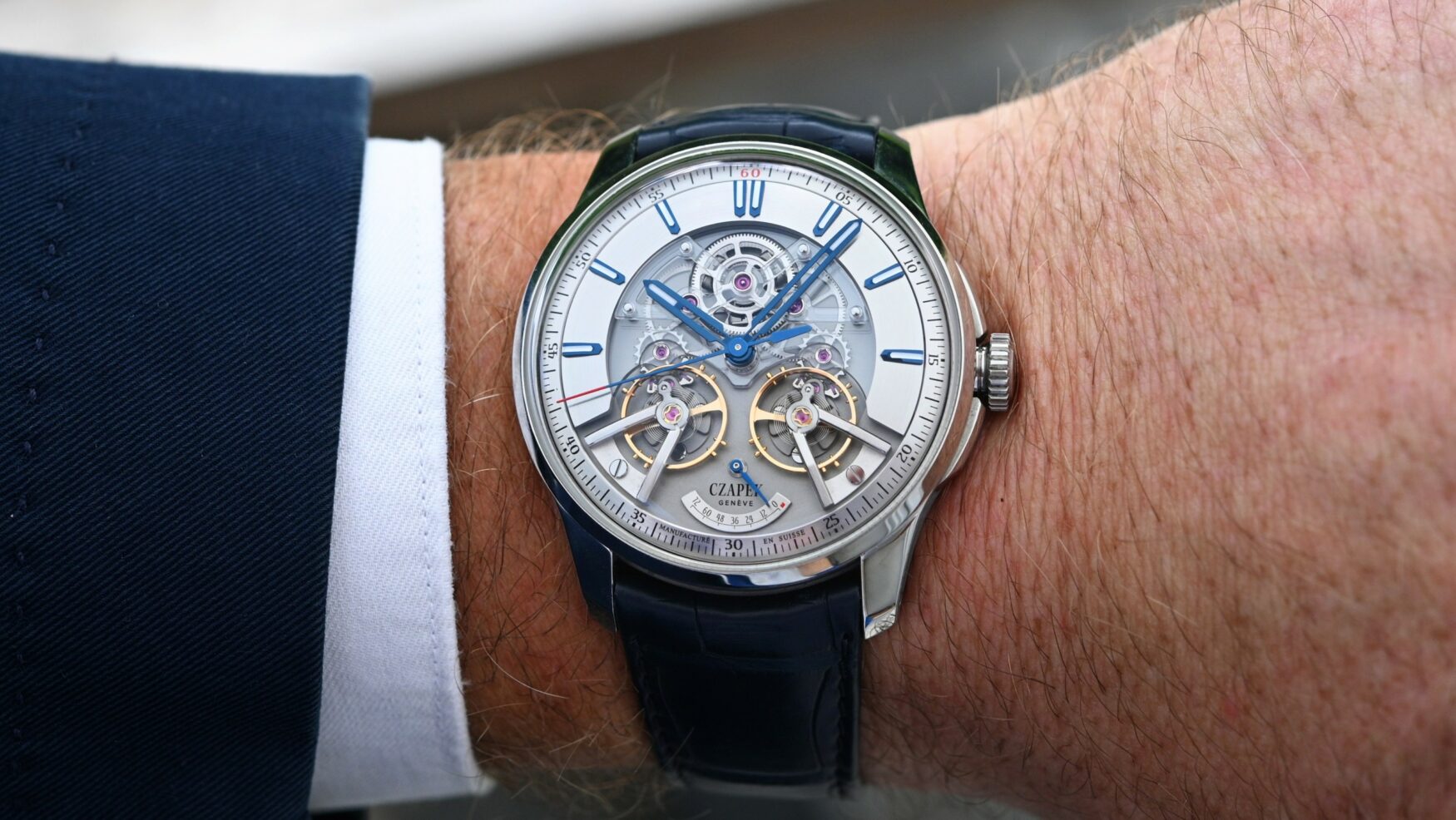 czapek place vendome complicite stardust cobalt wrist feature