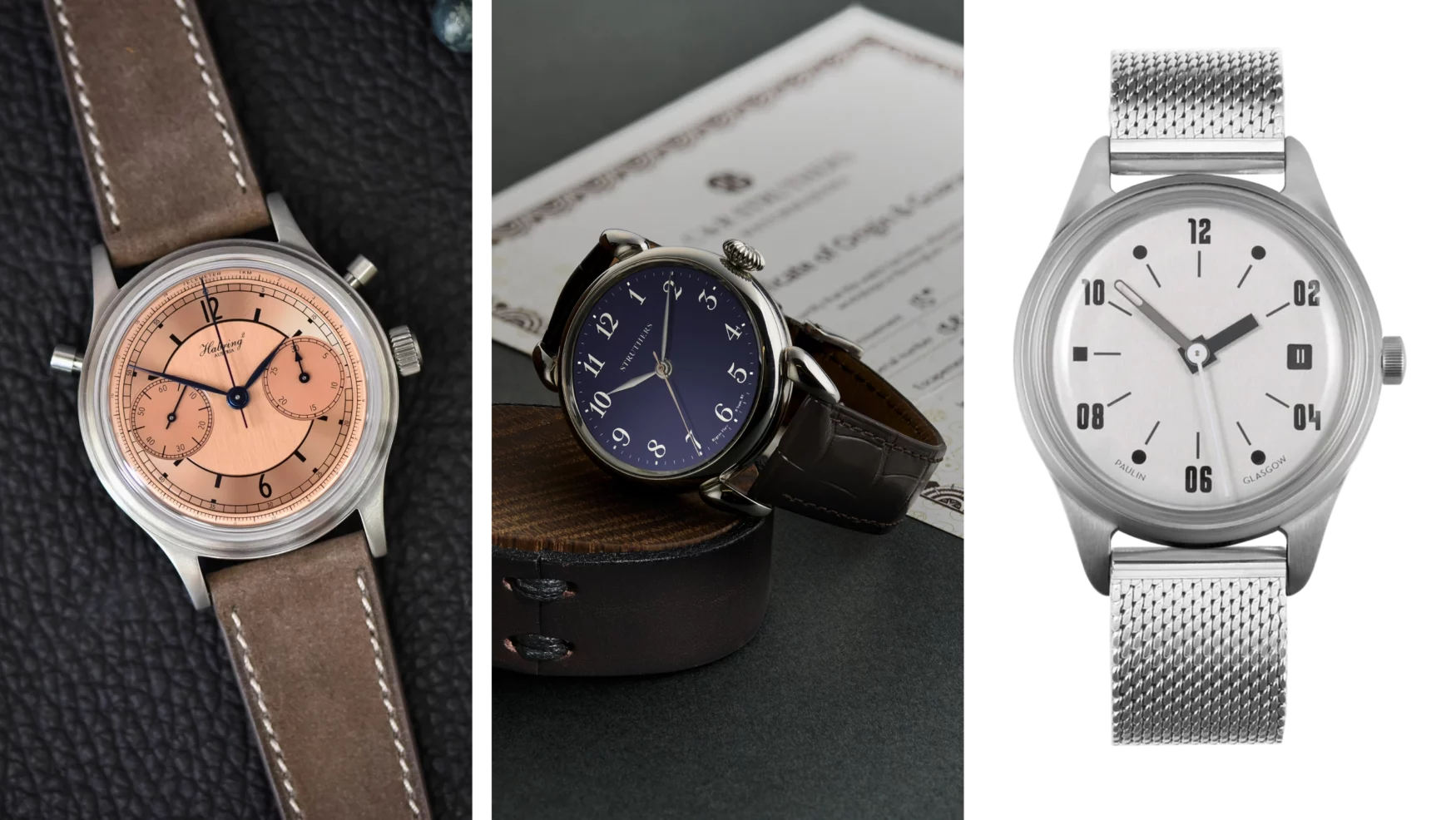 These three independent watch brands are ran by couples