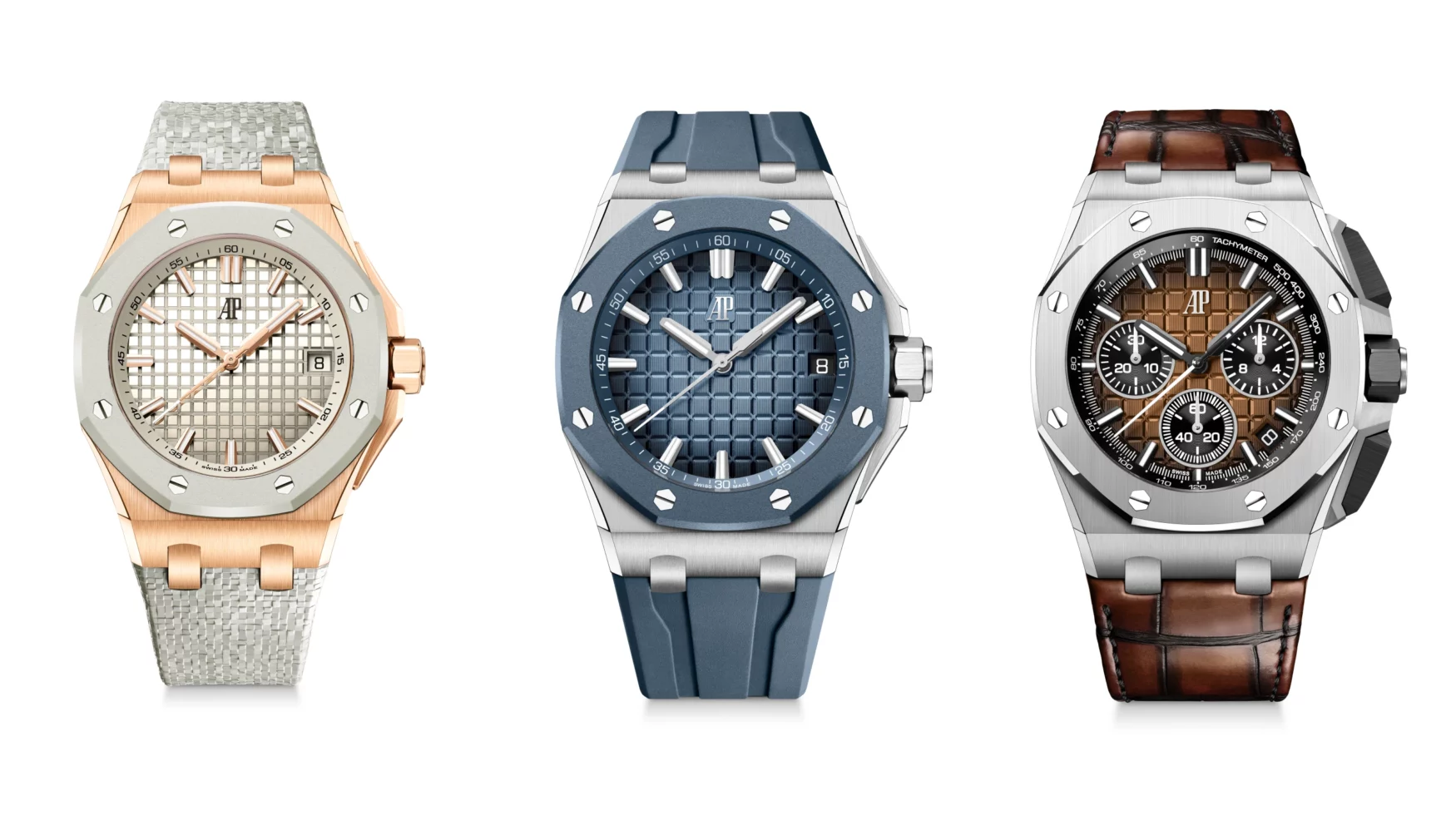 Audemars Piguet unveils a summery trio of Royal Oak Offshore