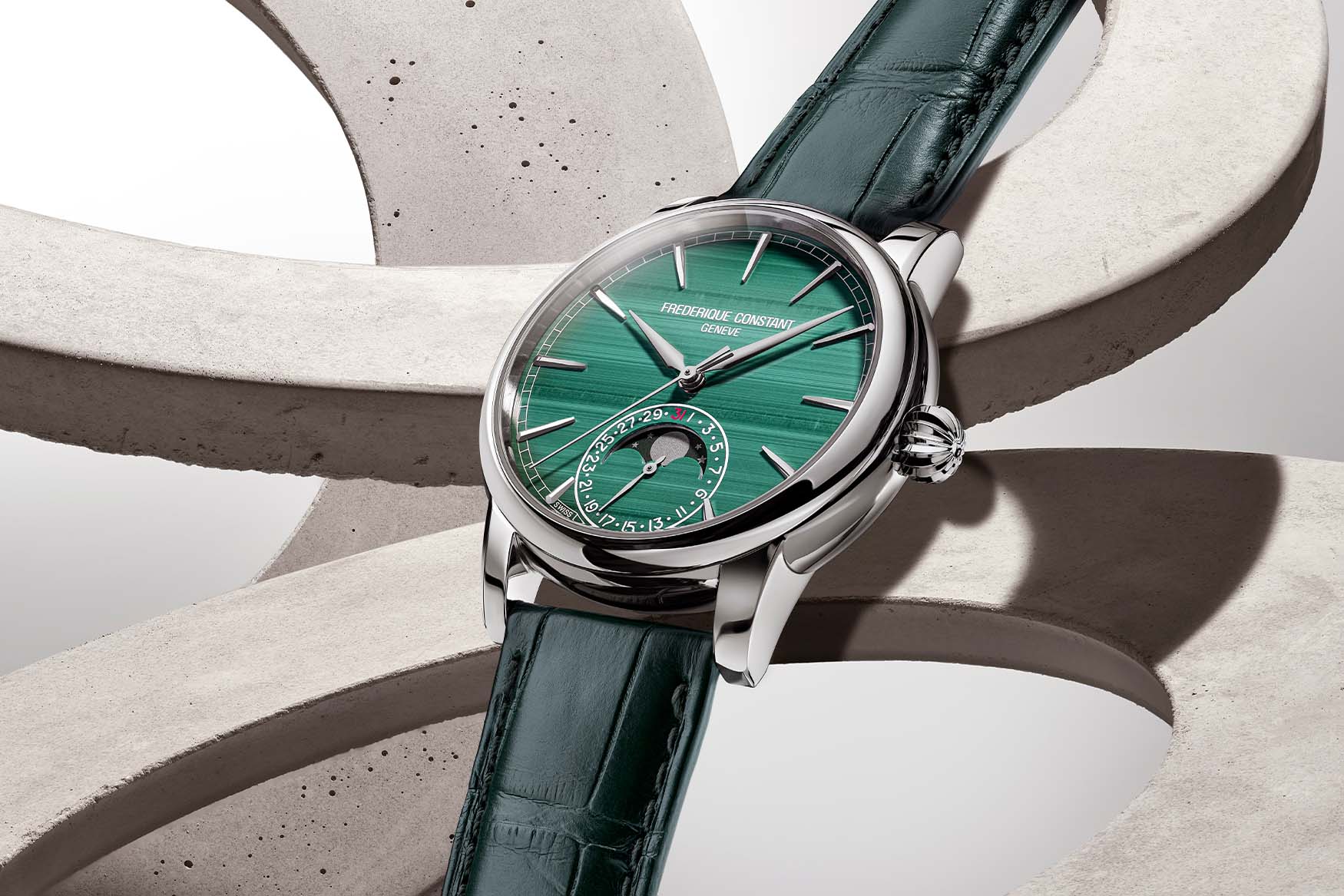 Frederique Constant Classic Moonphase Date Manufacture Malachite 1