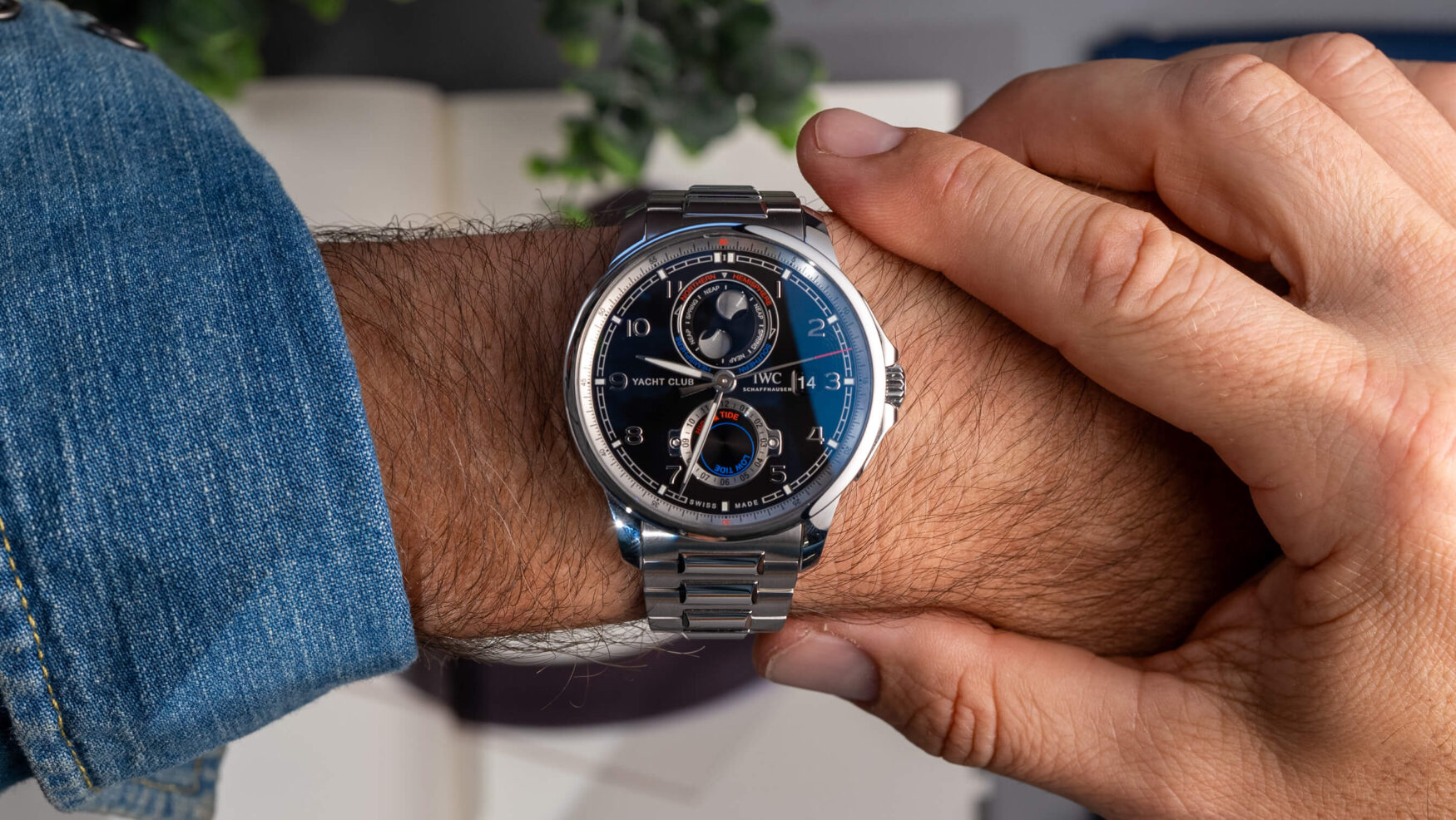 Yacht rock: the new IWC Portugieser Yacht Club Moon & Tide boasts the brand’s first silicon hairspring