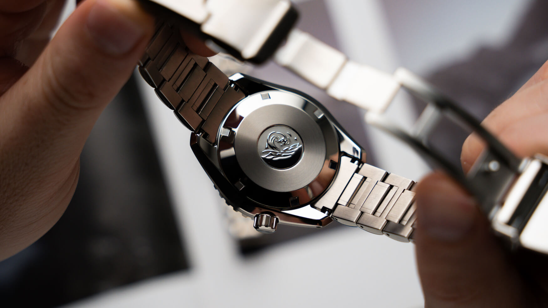 Seiko Prospex Marinemaster 1968 Heritage Diver SLA077 SLA079 caseback detail