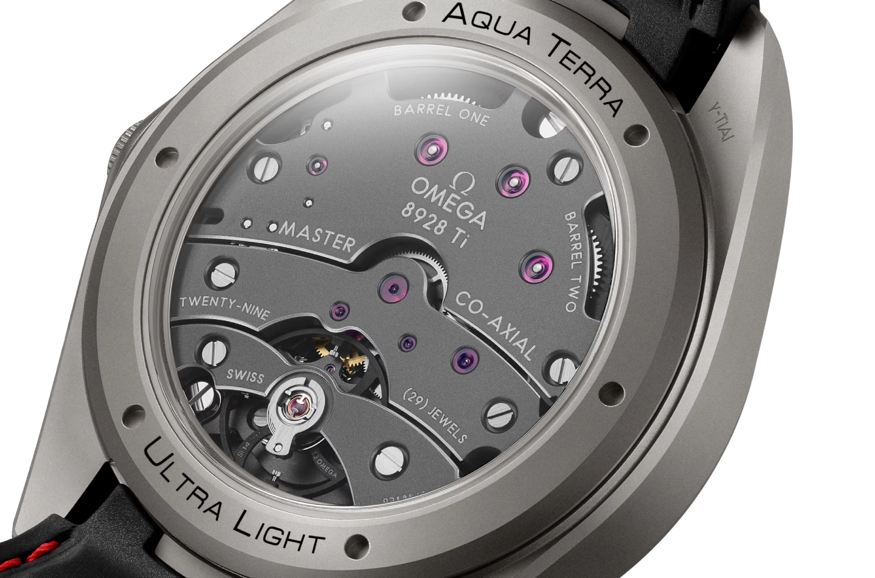 omega seamaster aqua terra ultra light calibre 8928 titanium movement