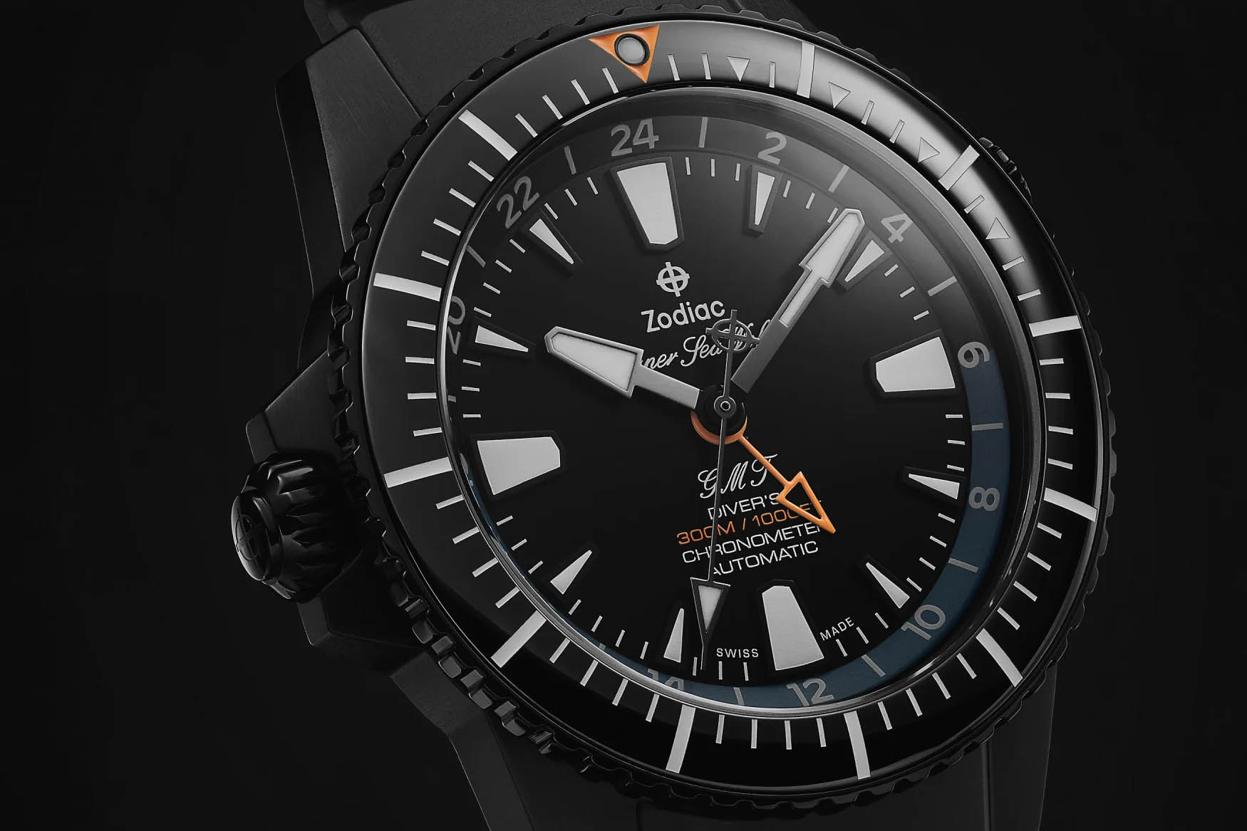 zodiac super sea wolf lhd pro diver gmt