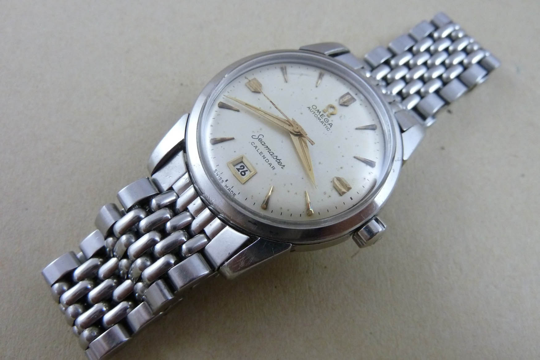 1952 Omega Seamaster Calendar beads of rice