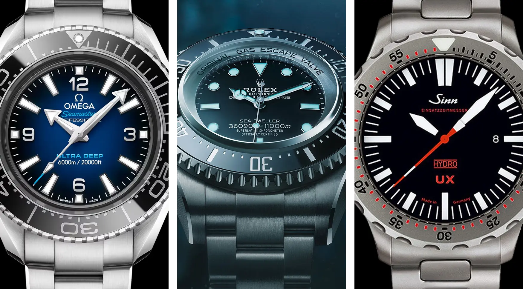 Deepest dive watches feature