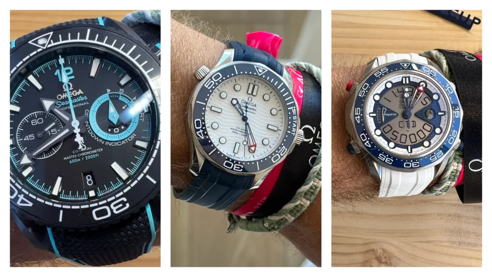 Andrew shares his in-hand first impressions of the 3 new Omega America’s Cup watches (now with video!)