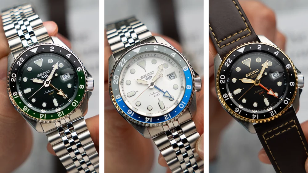 Seiko expands the popular 5 Sports GMT range with three stylish new looks