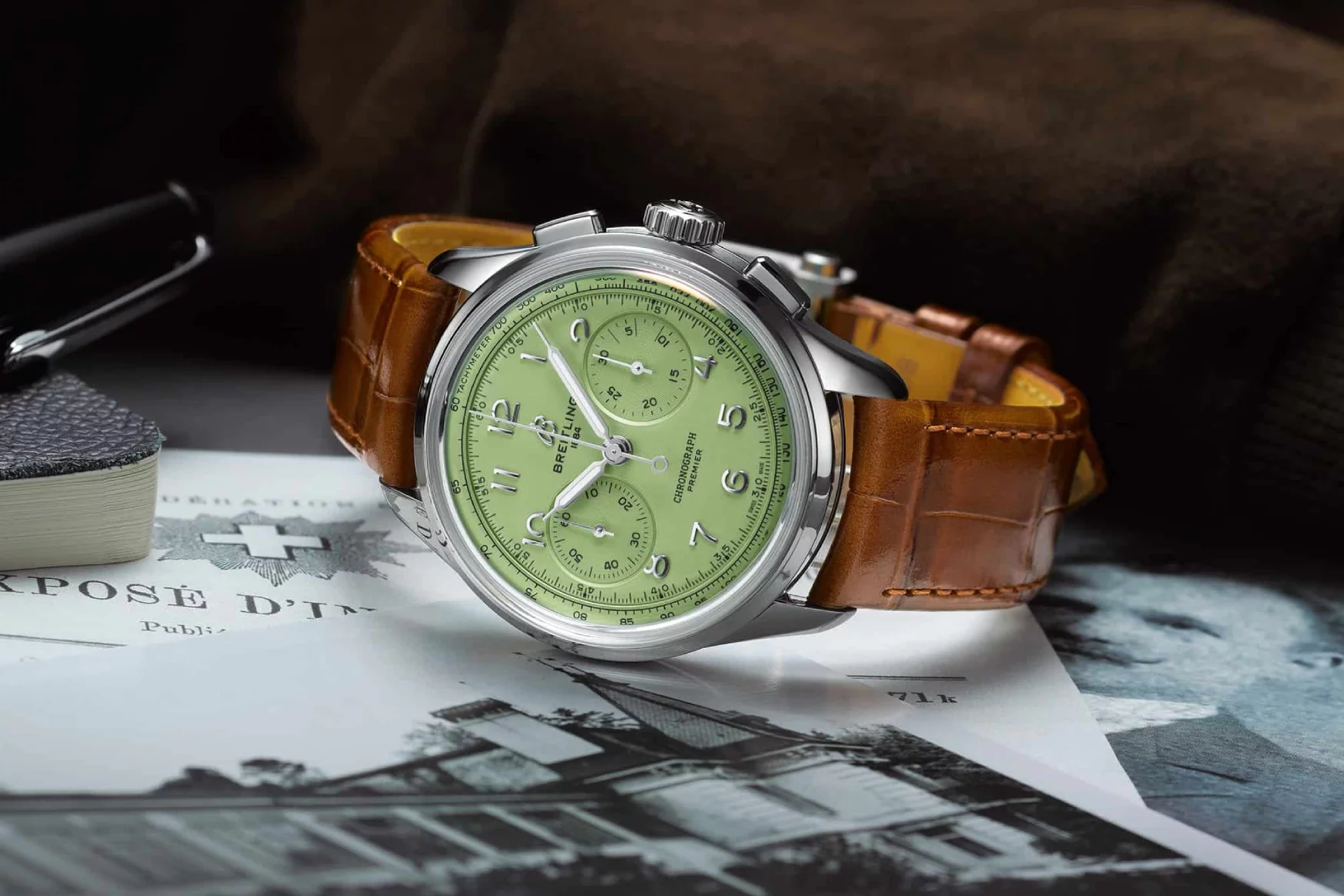 green emerald velvet dress Seiko Dress Olive Green Dial Men 40.2mm main image 0